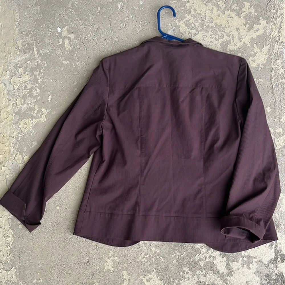 Like new Coldwater Creek brown one button jacket - Picture 13 of 14